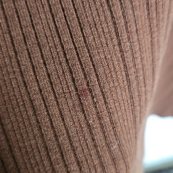 Vince Rib Sweetheart-Neck Camisole Dress Sleeveless A-line Hazelnut Brown S - Picture 6 of 10